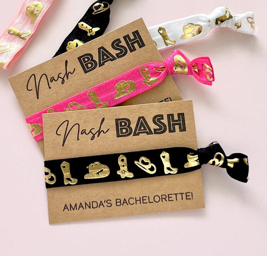 Nash Bash | My Last Bash | Bachelorette Party Hair Tie Favors | Let’S Get Nashty | Bachelorette Party Shirt | Lets Go Girls | Hair Ties