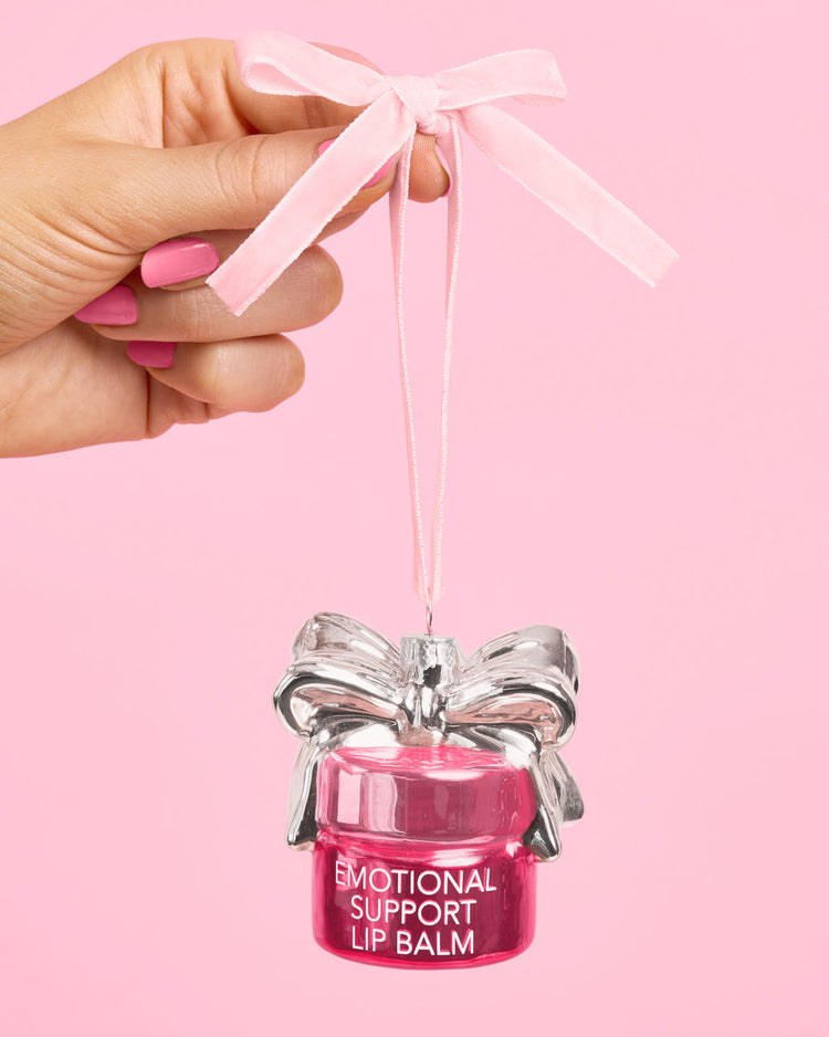 Emotional Support Lip Balm - glass ornament