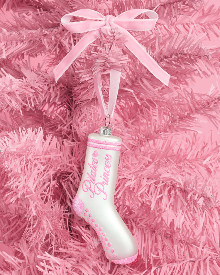 Pilates Princess Ornament - glass ornament