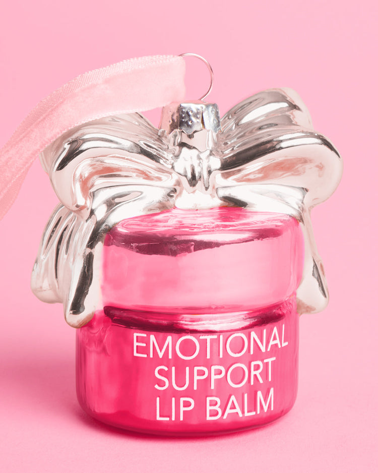 Emotional Support Lip Balm - glass ornament