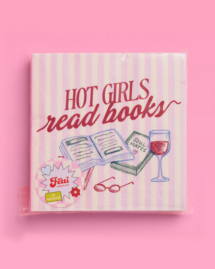 Hot Girls Book Club Napkins - 25 paper napkins