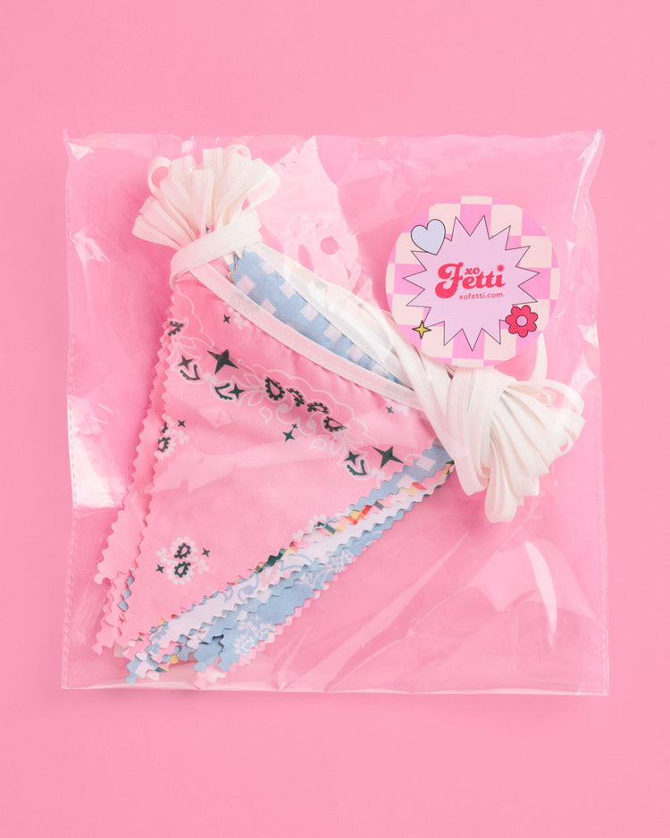 Camp Bunting Banner - gingham garland