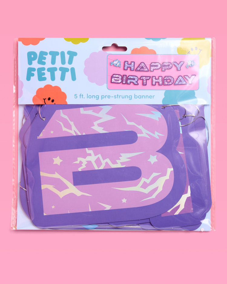 Takedown Banner - iridescent foil banner