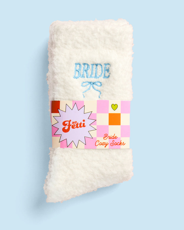 Bride Cloud Socks - fuzzy ivory socks