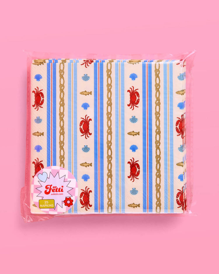 Nautical Napkin Set - 25 paper napkins