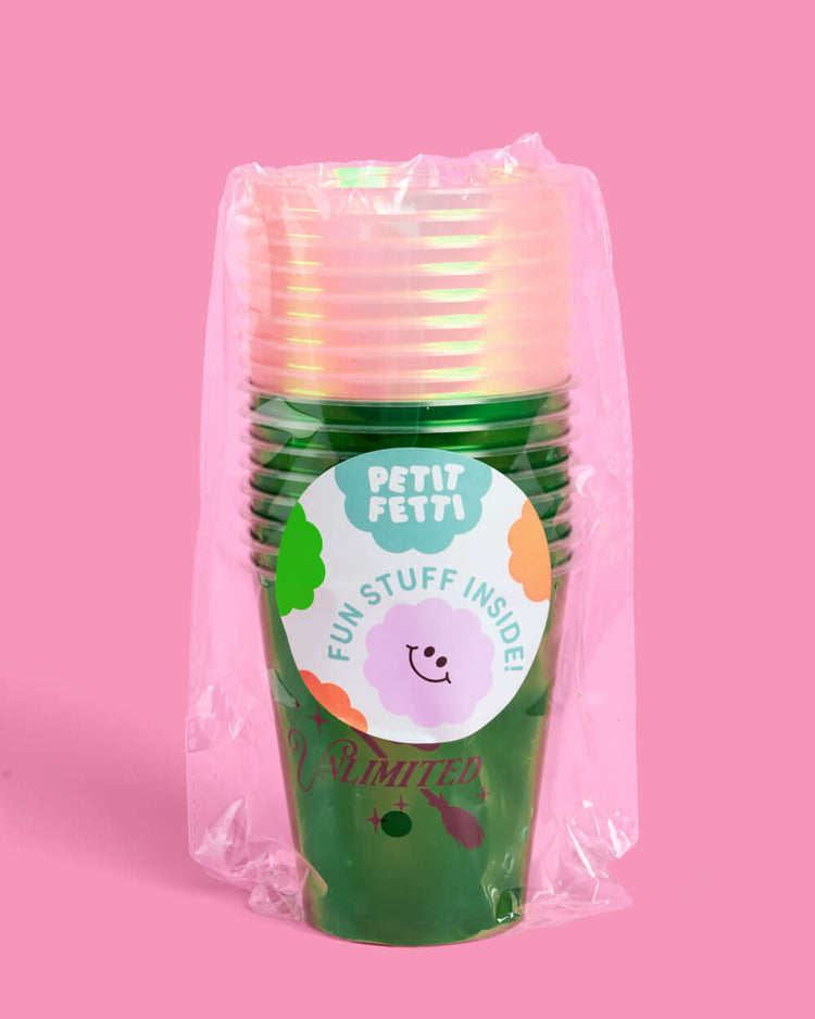 Emerald City Cups - 16 plastic cups
