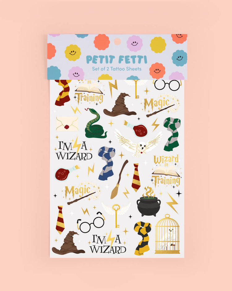 Wizard Tats - 56 temporary tattoos