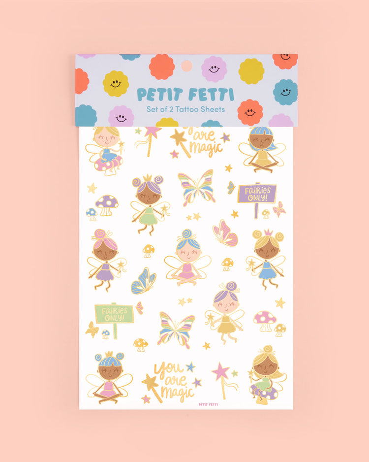 Woodland Fairy Tats - 84 foil temporary tattoos