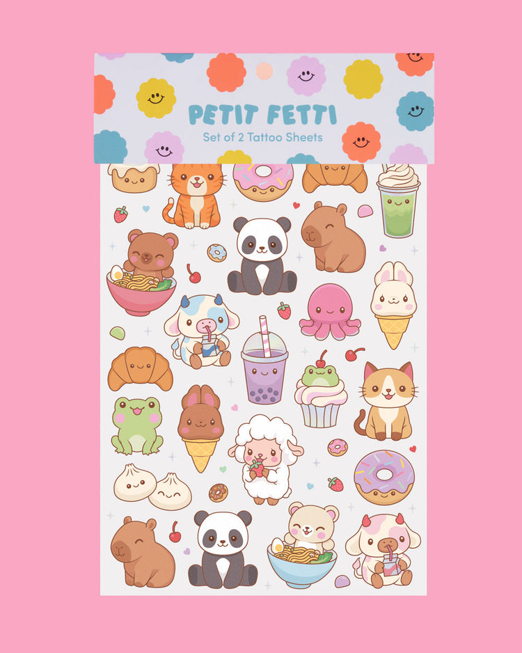 Kawaii Tats - 48 temporary tattoos