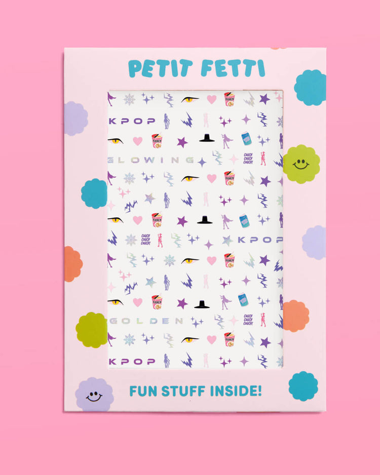 Kpop Nail Stickers - 4 sheet set