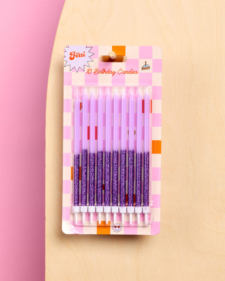 Glitter Bday Candle Bundle - 60 candles