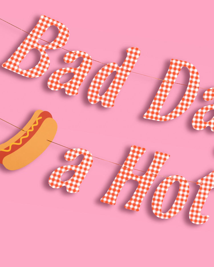 Hot Dog Banner - printed paper banner