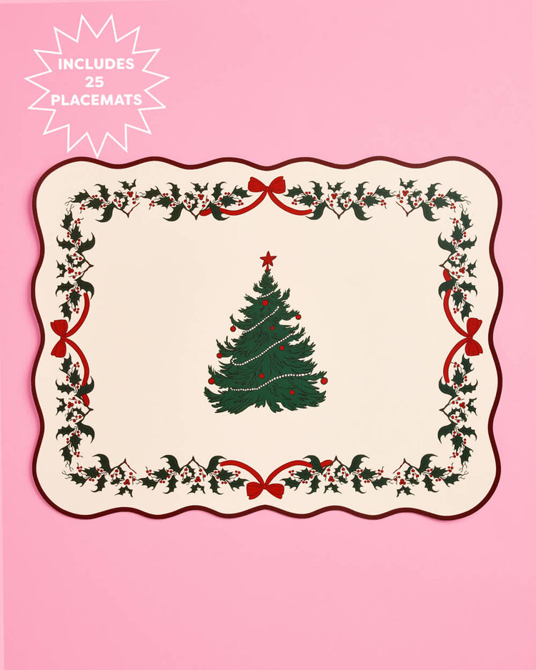 Seasons Greetings Placemats - set of 25