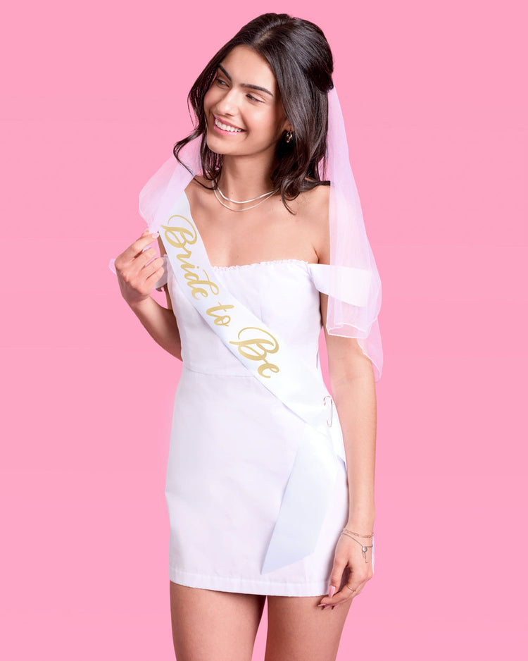 The Remix Kit - bride to be sash + veil