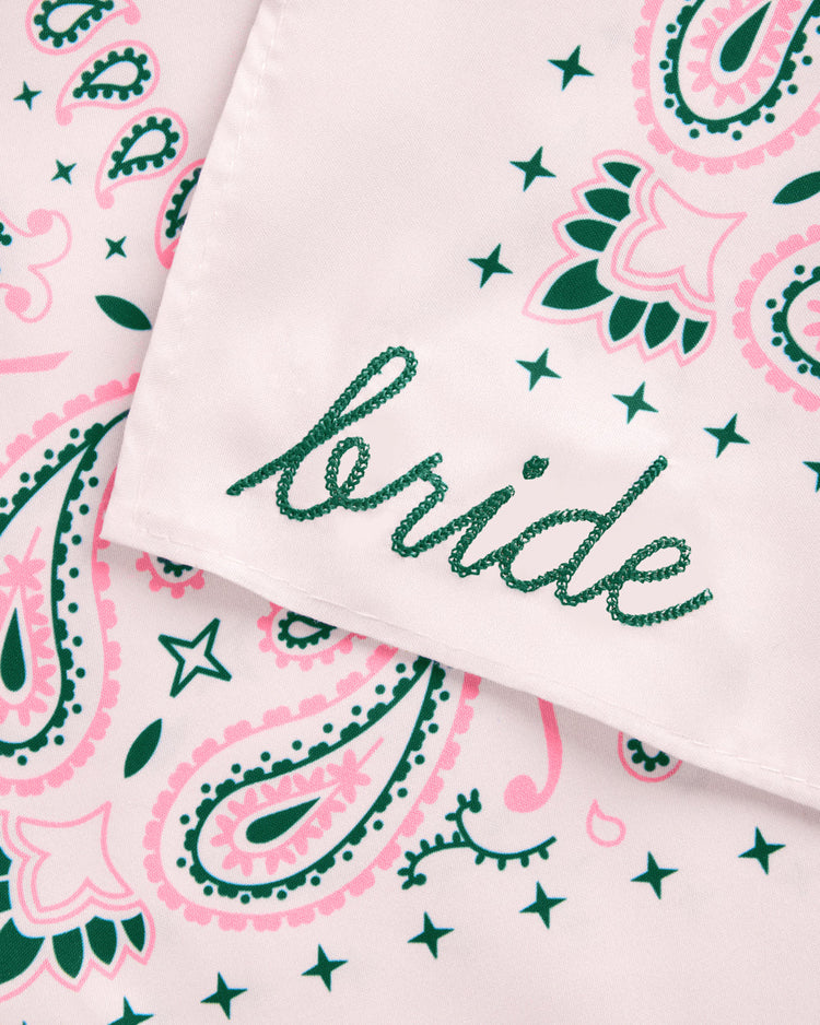 Camp Bride Bandana - embroidered bandana