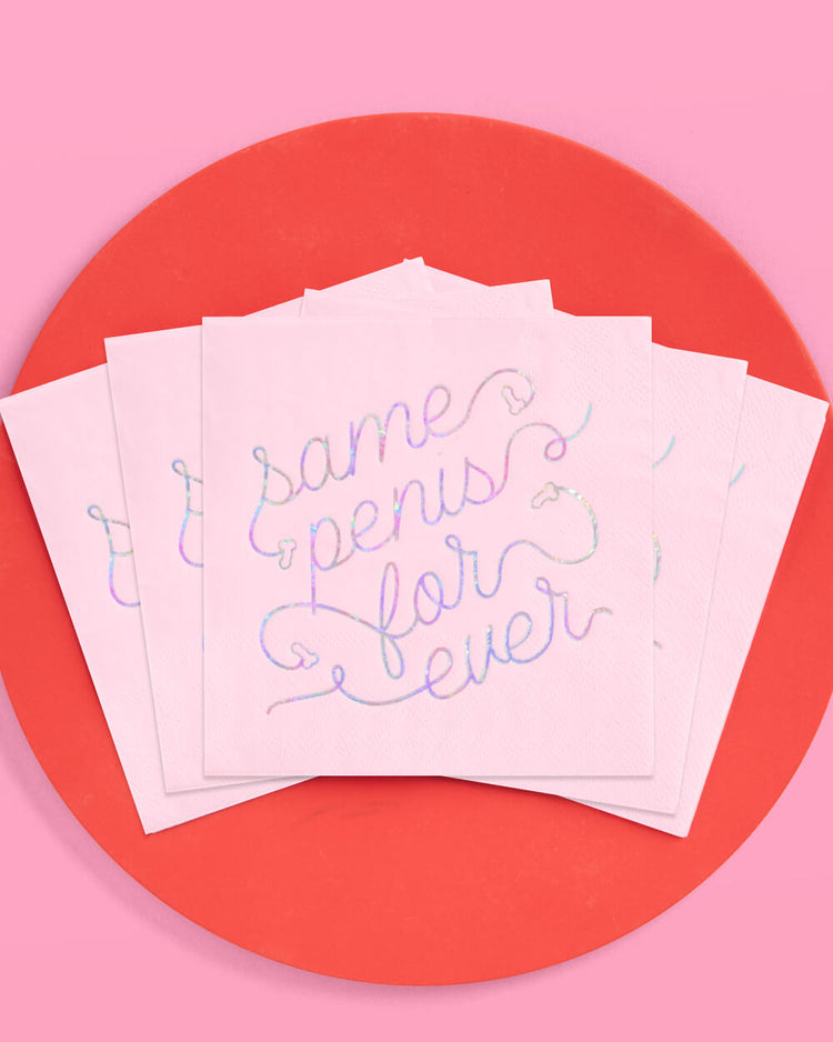 Same Penis 4ever Napkin - 25 printed napkins