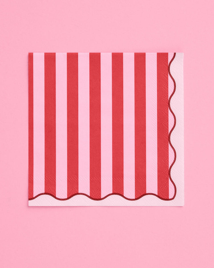 Candy Stripe Napkins - 25 paper napkins