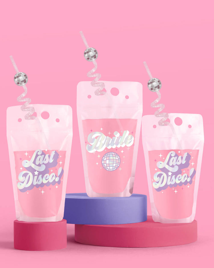 Last Disco Starter Pack - plates, napkins + drink pouches