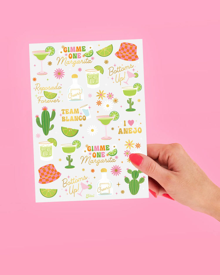 Gimme One Margarita Tats - 54 temporary tattoos