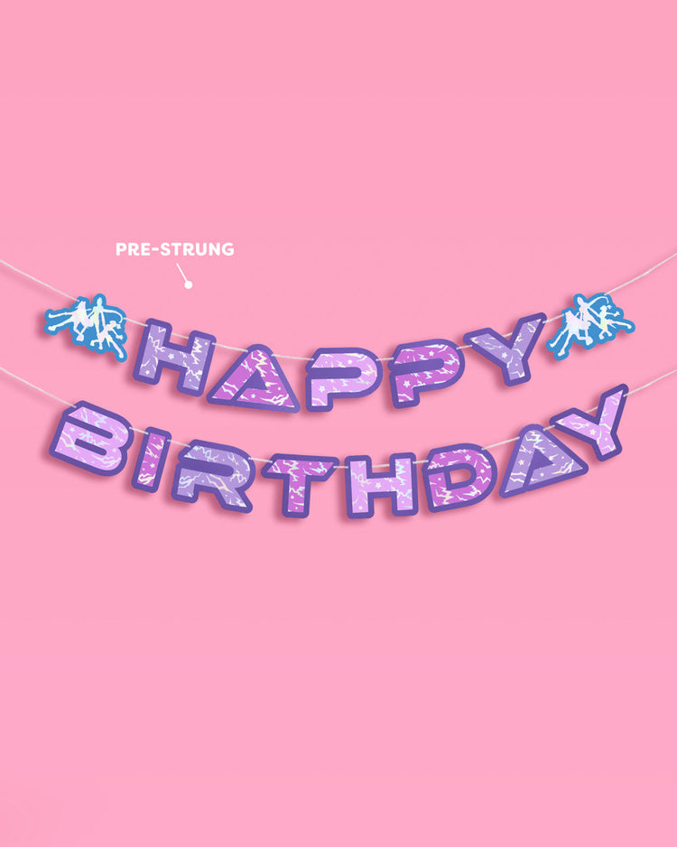 Takedown Banner - iridescent foil banner