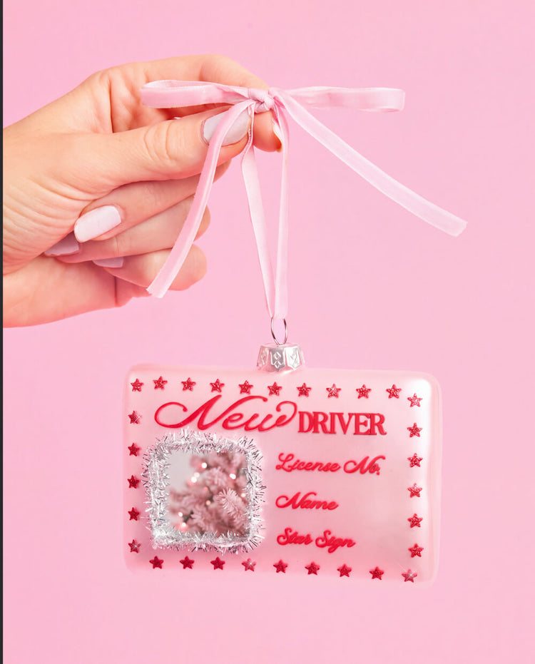 New Driver Ornament - License-Shaped Ornament