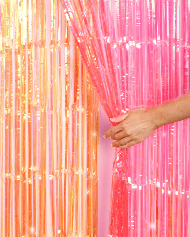 Sunset Curtain Pack - pink + orange foil curtains
