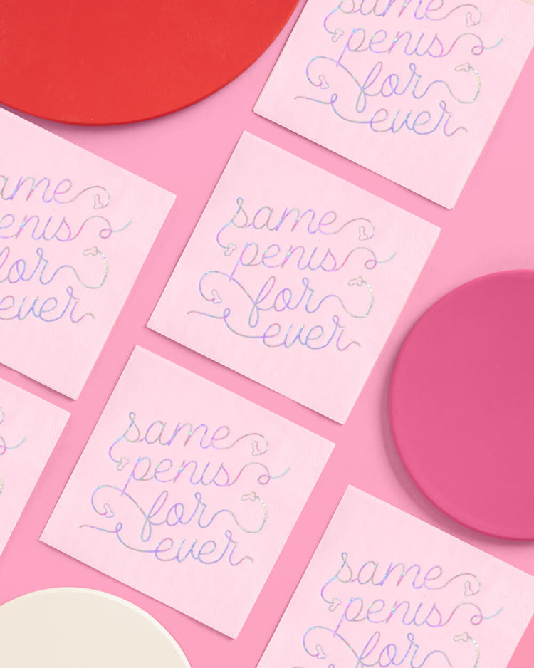Same Penis 4ever Napkin - 25 printed napkins