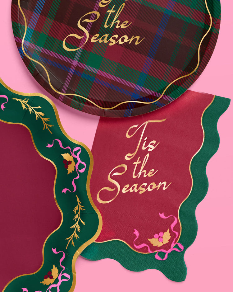 Tis the Season Napkins - 50 rectangle napkins