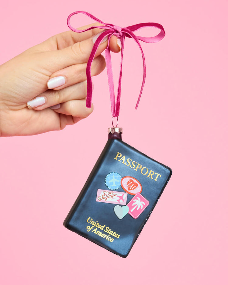 Bon Voyage Ornament - Printed Holiday Ornament