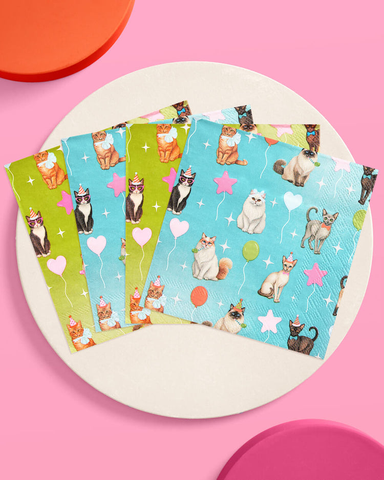 Cat Napkins - 24 paper napkins