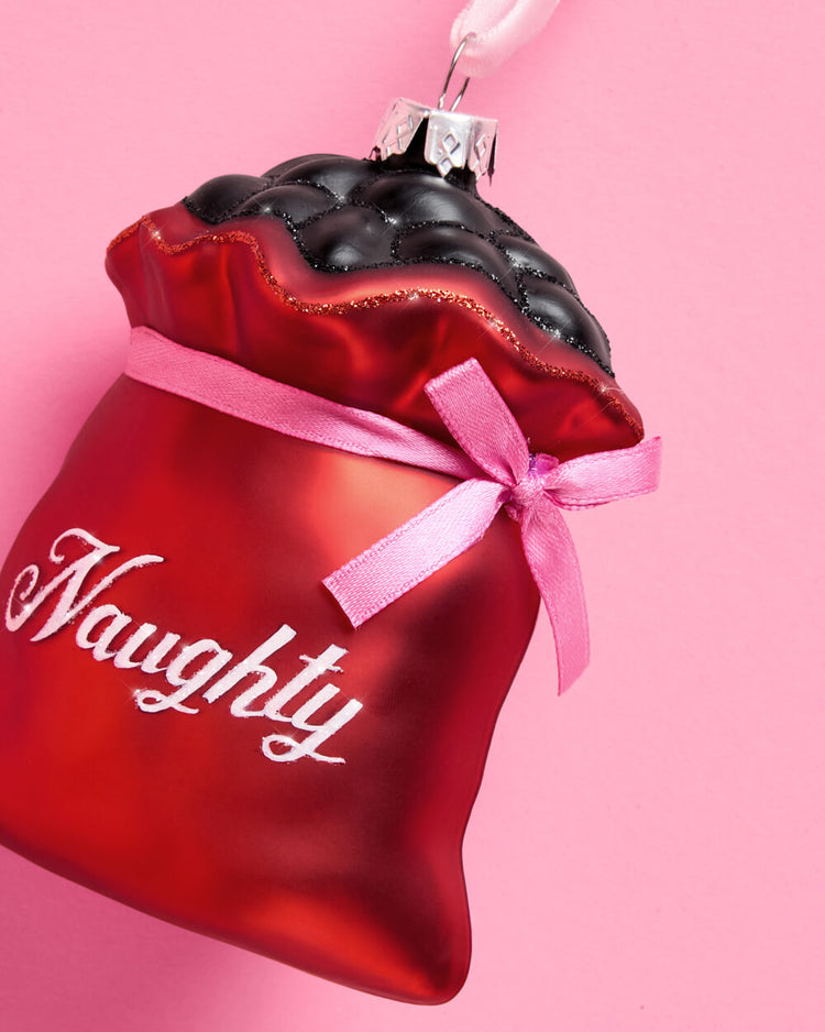 Naughty + Nice Ornament Set - 2 Christmas Ornaments