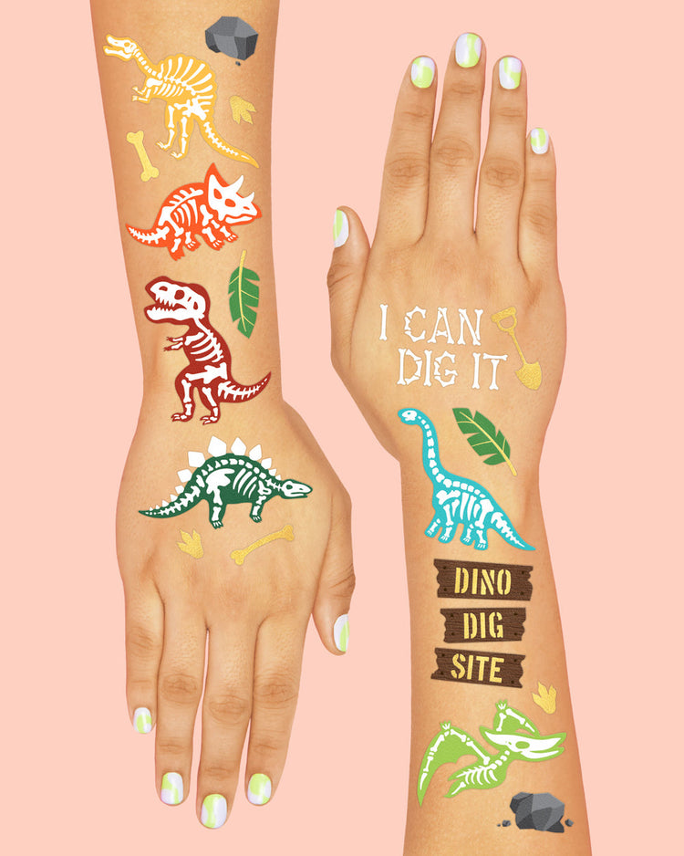 Dinosaur Tattoos - 36 temporary tattoos