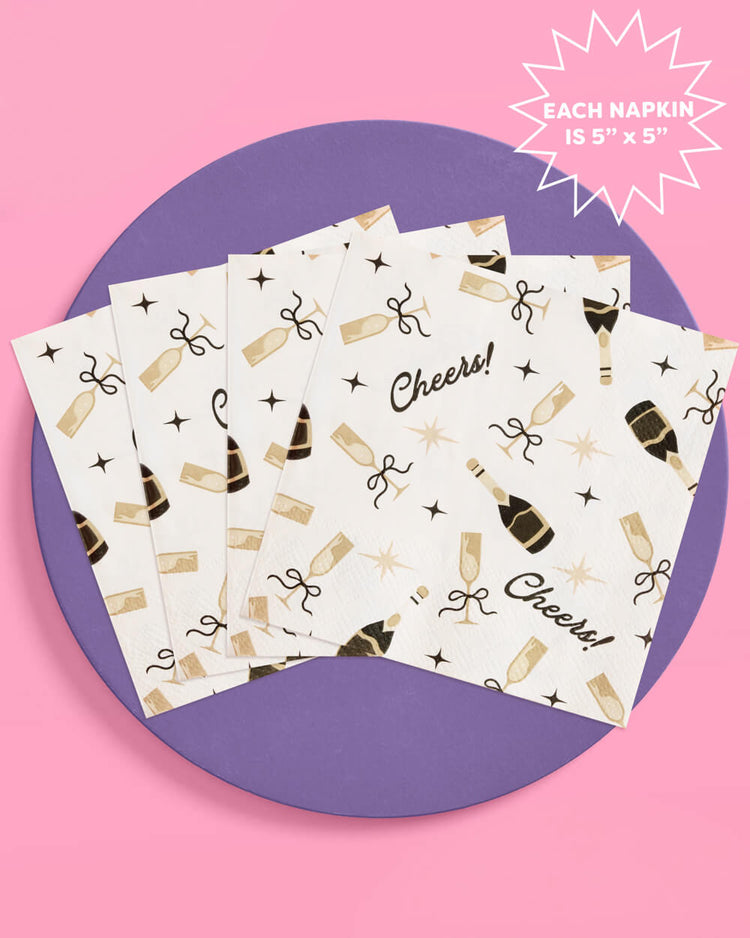 Cheers Cocktail Napkins - 50 paper napkins