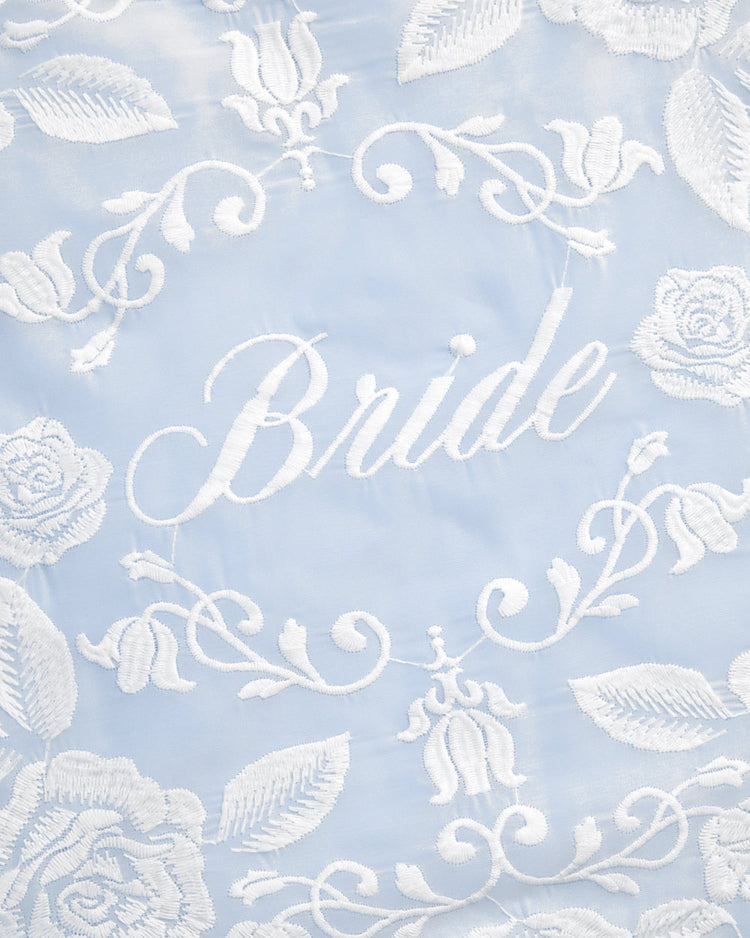 Bride Lace Tote - embroidered tote bag