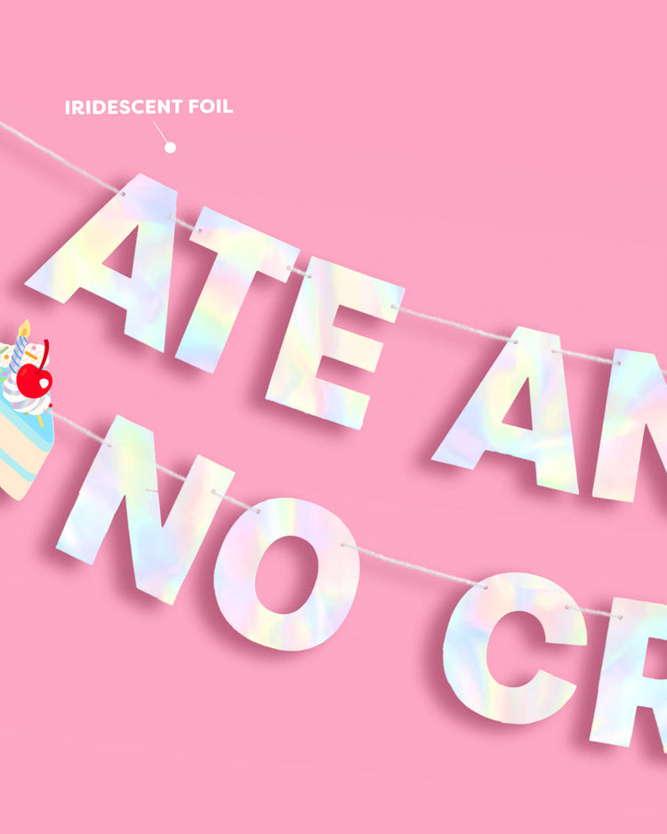 No Crumbs 🎂 Banner - pre-strung banner