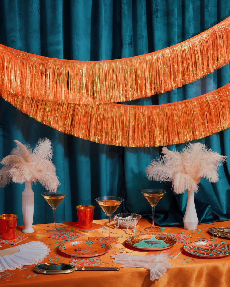 Showgirl Fringe Banner - iridescent banner