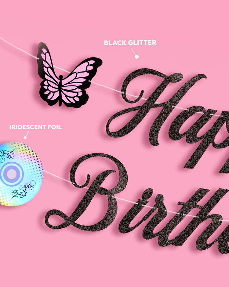 Y2K Bday Bundle - banner, tableware + more