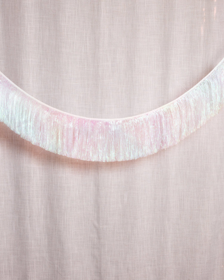 Iridescent Fringe - iridescent foil banner