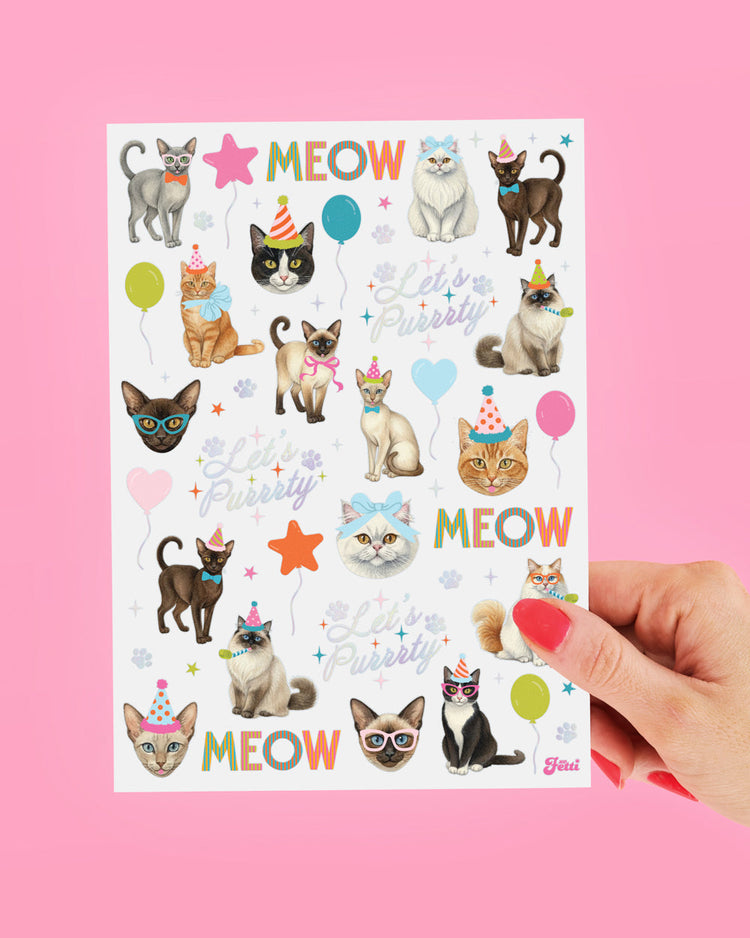 Crazy Cat Tats - 54 temporary tattoos