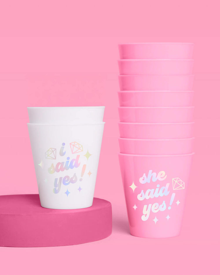 She Said Yes! Shots - 12 matte 2 oz shot glasses