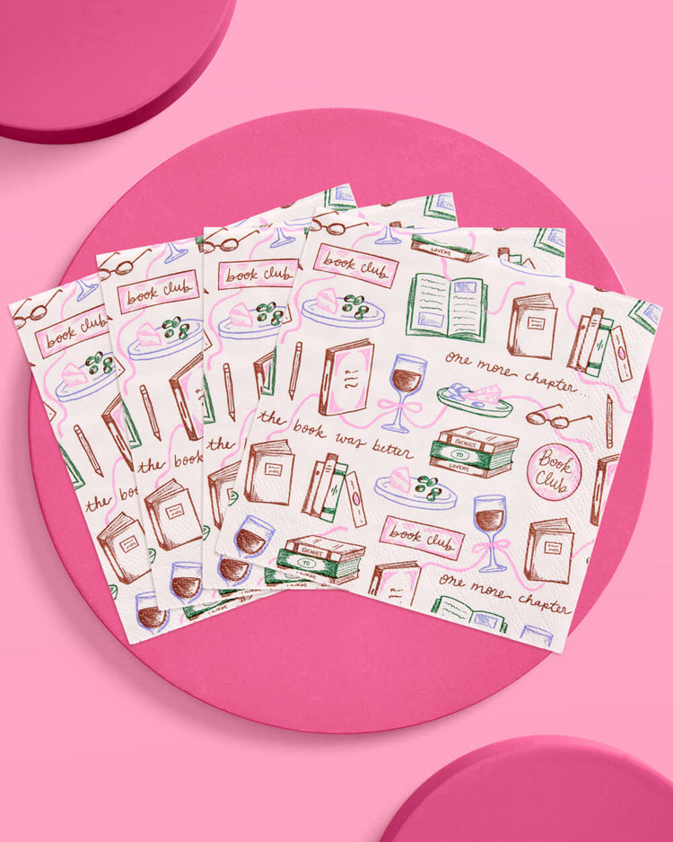 Book Club Napkins - 25 paper napkins