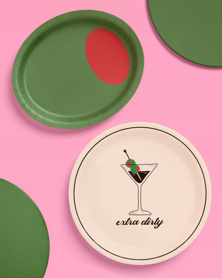 Extra Dirty Trio - plates, napkins, + tablecloth