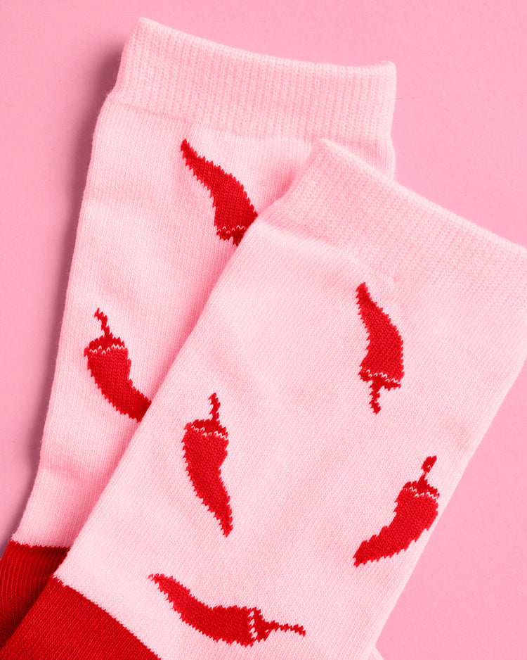DND Smut Socks - pink + red