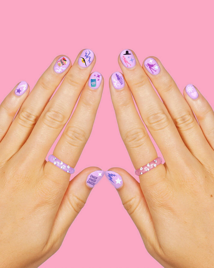 Kpop Nail Stickers - 4 sheet set