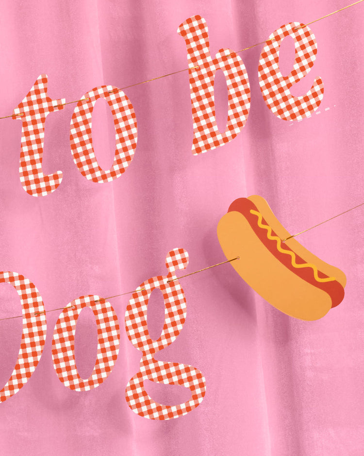 Hot Dog Banner - printed paper banner