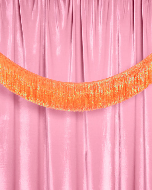 Orange Fringe Banner - iridescent banner