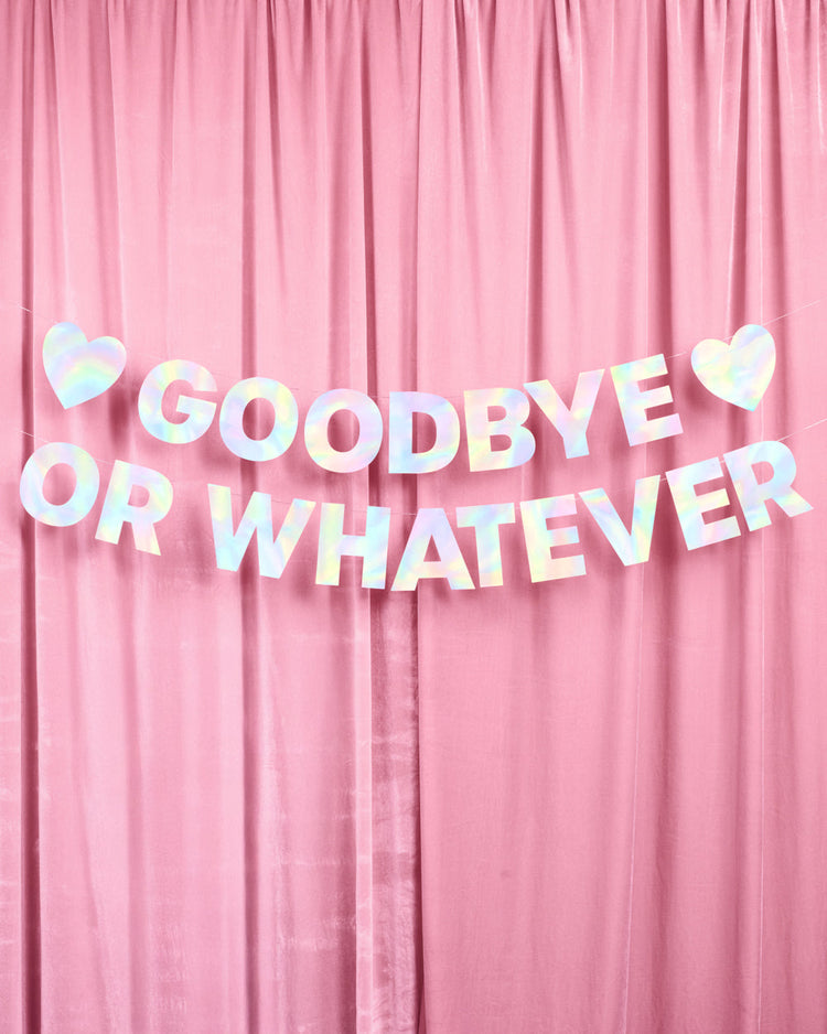 Goodbye Banner - 5 foot banner