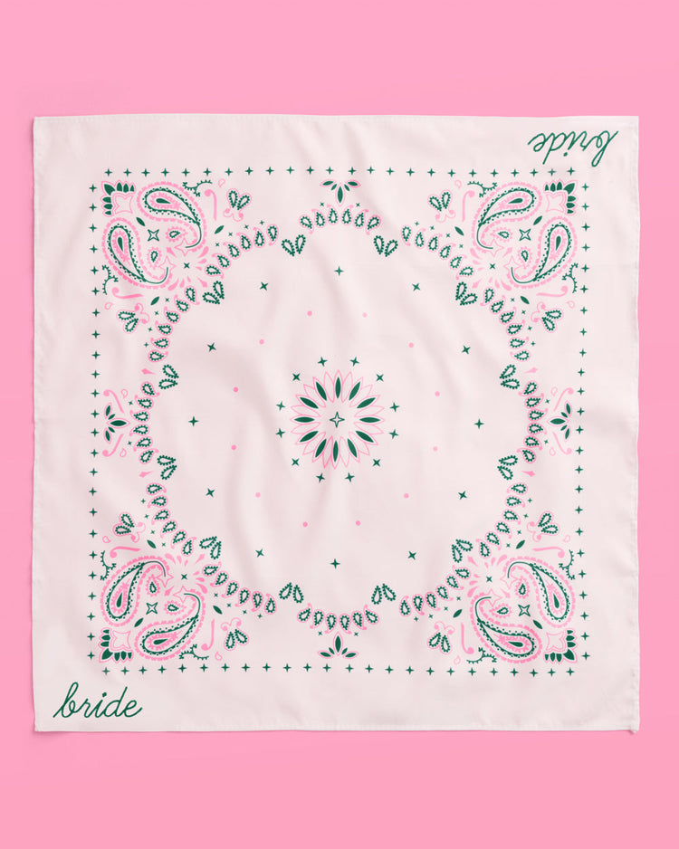 Camp Bride Bandana - embroidered bandana