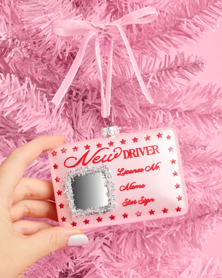 New Driver Ornament - License-Shaped Ornament