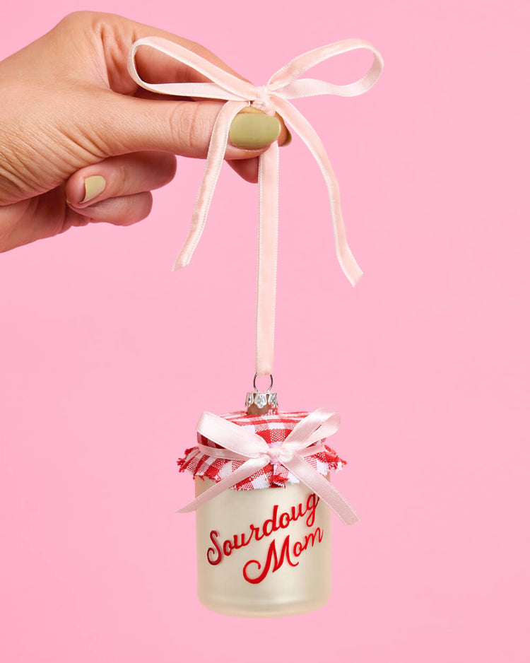 Sourdough Mom Ornament - glass ornament